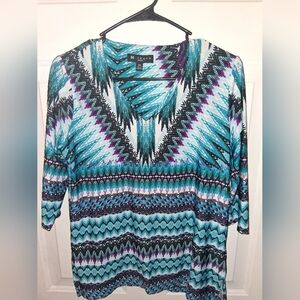 $3/$10 N Touch Shirt Women's Petite PS Poly/Span Short Sleeve Top